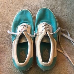 Vans blue and white 6.5 shoes